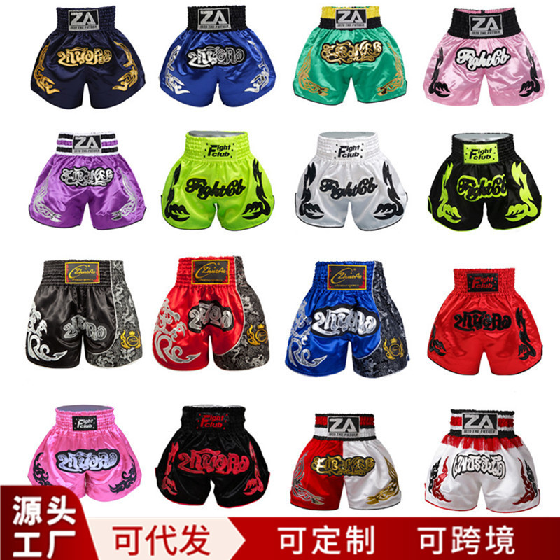 Muay Thai Shorts Mma Mixed Martial Arts Pants Sportswear Ufc Boxing Clothing Men's and Women's Muay Thai Pants Boxing Pants Wholesale in Stock