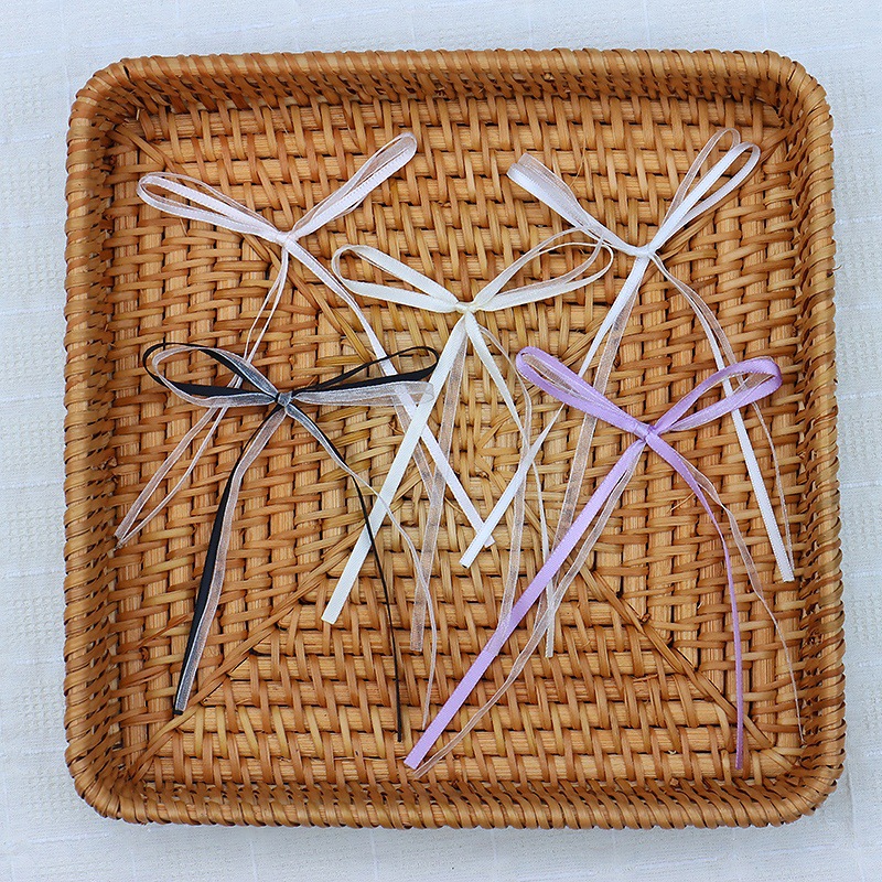 现货0.3CM双层手打蝴蝶结礼品盒装饰内衣吊带辅料背包配件