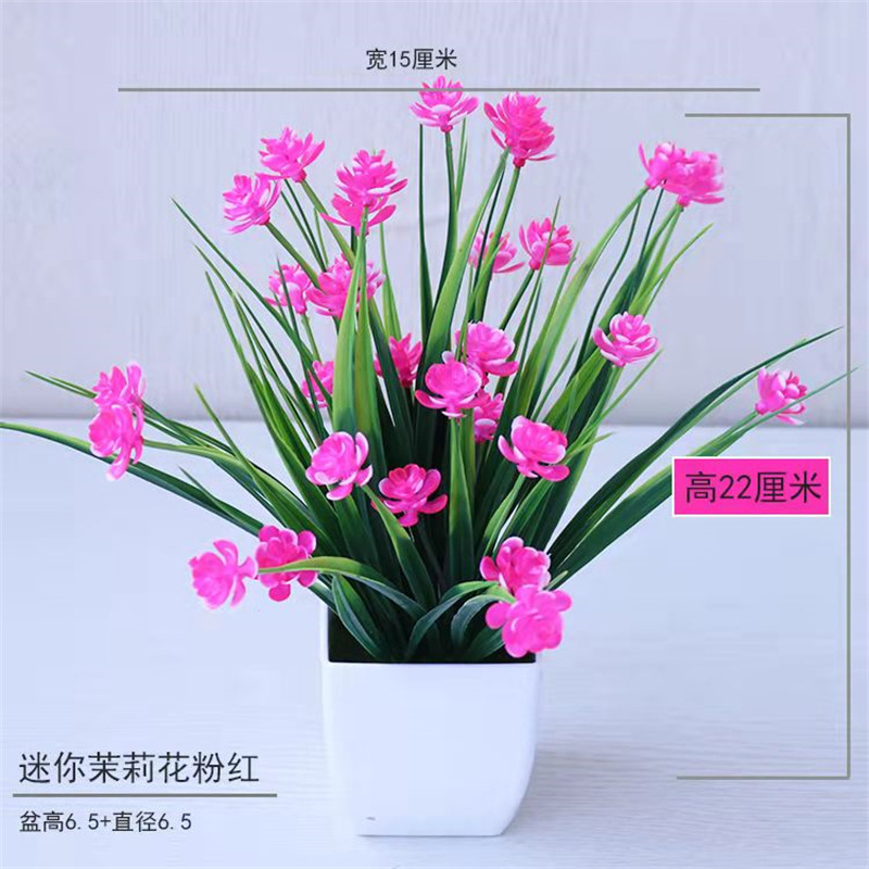 Pequeña imitación de flores falsas decoraciones de sala de estar decoración de mesa de té flores de plástico mano flores falsas plantas decoraciones