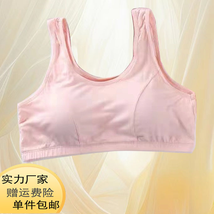 안차오나 863 중노년층용 얇은 고정컵 조끼형 브라, 큰 가슴 처짐 방지 속옷, 무봉제