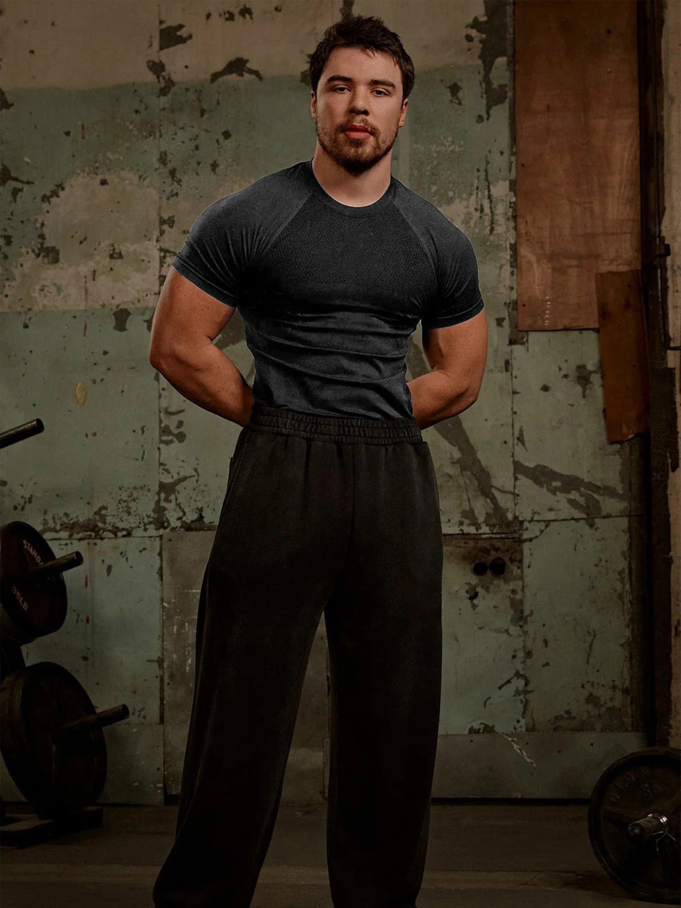 Men's Clothing Men's Fitness Sports T-Shirt Style Tight Fit Casual Short Sleeve Training Clothes For Formal & Casual_viptrois.com
