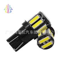 汽车led示宽灯T10 7020 10 LED牌照灯W5W门边小灯t10 led后备灯泡