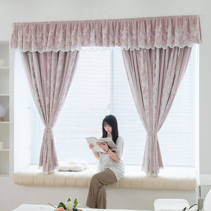 賃貸住宅の寝室の出窓用の完全遮光カーテン、パンチングなしの取り付け、小さな窓用のベルクロ粘着タイプの遮光ショートカーテン|undefined