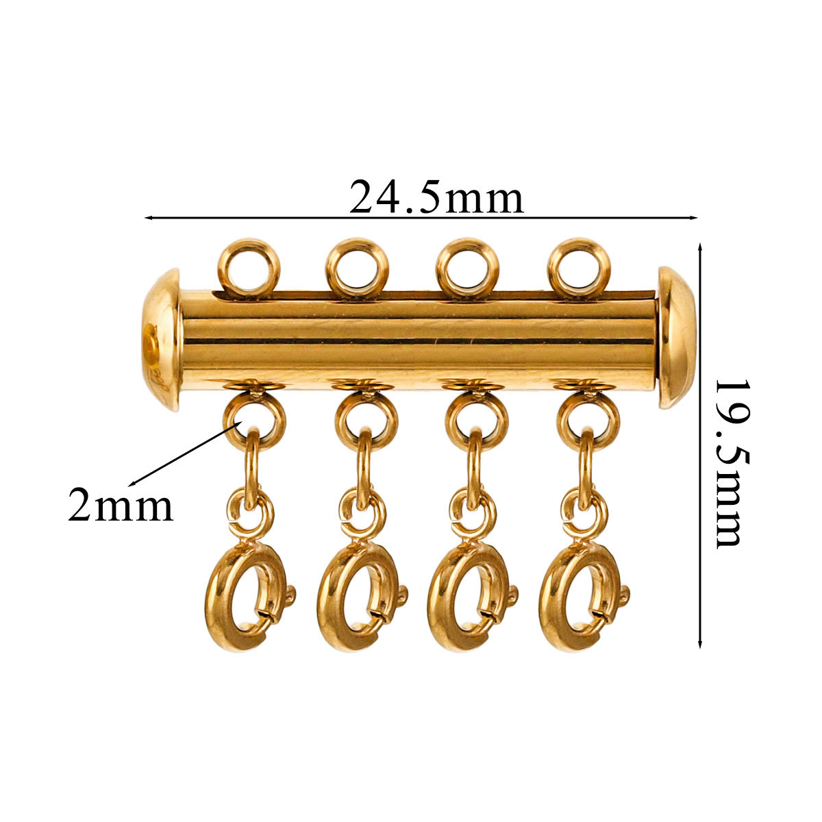 Acero inoxidable transfronterizo resorte magnético hebilla langosta hebilla conector hebilla estratificado collar brazalete joyería DIY image 11