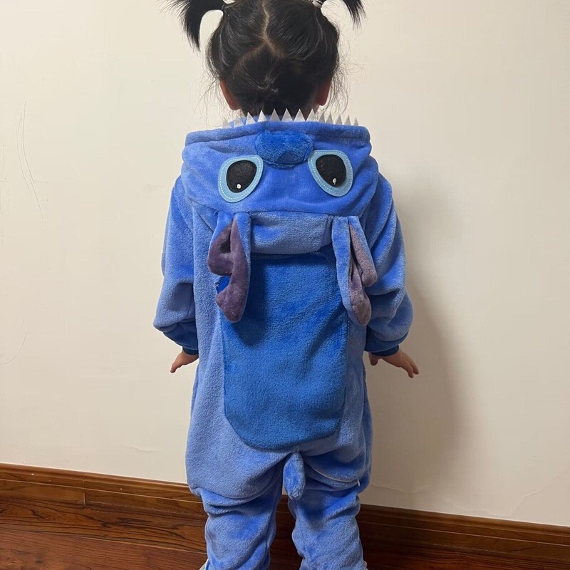 Wholesale Broui Triceratops Flannel Animal Cartoon Children Pegasus Men's and Women's Sleepwear Cute Home Clothes