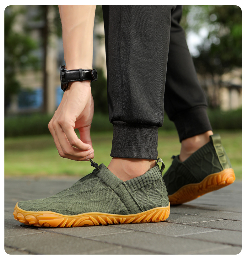 Summer Cross-border Large Size Breathable Loafers For Men, Casual Wear-resistant Slip-on Mesh Shoes, Dad Shoes_vogvips.com
