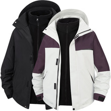 户外两件套三合一可拆卸冲锋夹克男女通用防寒运动防风外套工作服