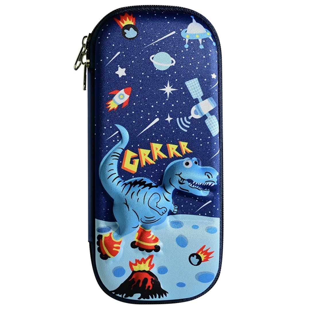 Three dimensional cartoon children's capacious pencil case for elementary school students, wholesale, fall protection