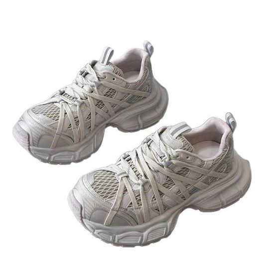 Thick Bottom Strap Spider High-grade Torre Shoes Women's 2025 Spring and Summer New Casual Sports Breathable Mesh Shoes for Women