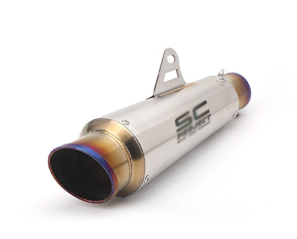 Shark Mouth over Exhaust Motorcycle Exhaust Pipe Suitable for Ninja 400/Z250/R6/R1/Cbr/Mt07/R3