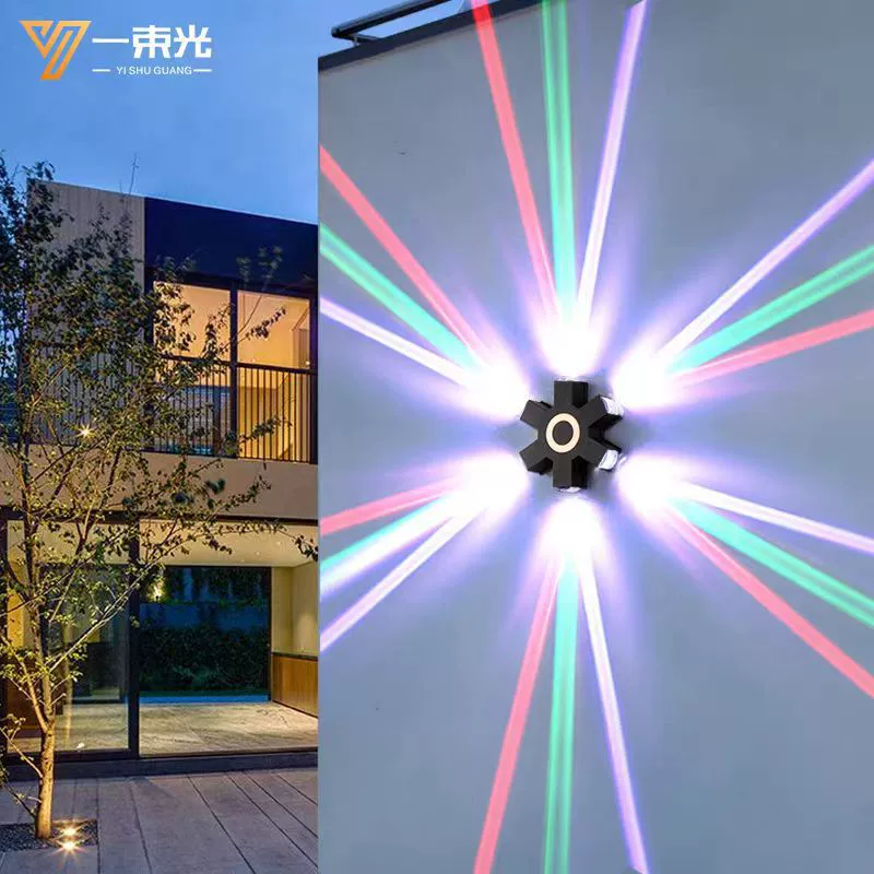 Луч света прожектор уличный Настенный светильник творческий чистая красная атмосфера коридор проход дверь балкон двор наружный настенный светильник