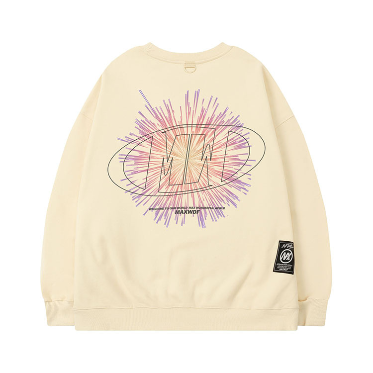 Men's Clothing round neck pullover sweatshirt original Dongshankou design couple style heavyweight high street Japanese style_voghion.com