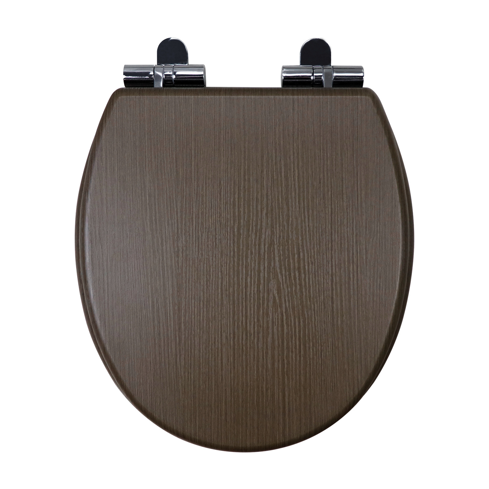 Fábrica directa de 17 pulgadas tablero de densidad madera MDF cubierta de inodoro con cinta de madera de PVC