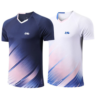 New table tennis uniform men's and women's collar short-sleeved table tennis uniform children's student quick-drying breathable summer sportswear 4001