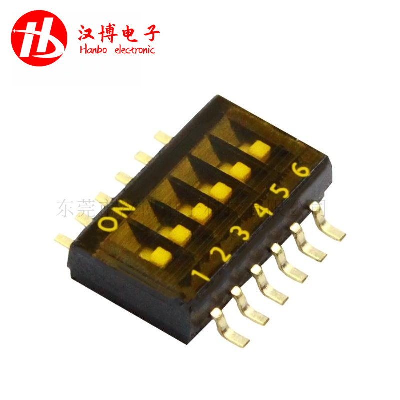 DS系列1.27mm 贴片高品质拨码开关(S脚) 替代KE品牌DSHP02TSGET