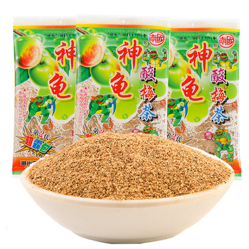 Nanyuan Divine Turtle Sour Plum Tea Candied Melon Powder Honey Snack Sour and Sweet 8090 Nostalgic Snack 8g 30 Bags/medium pack