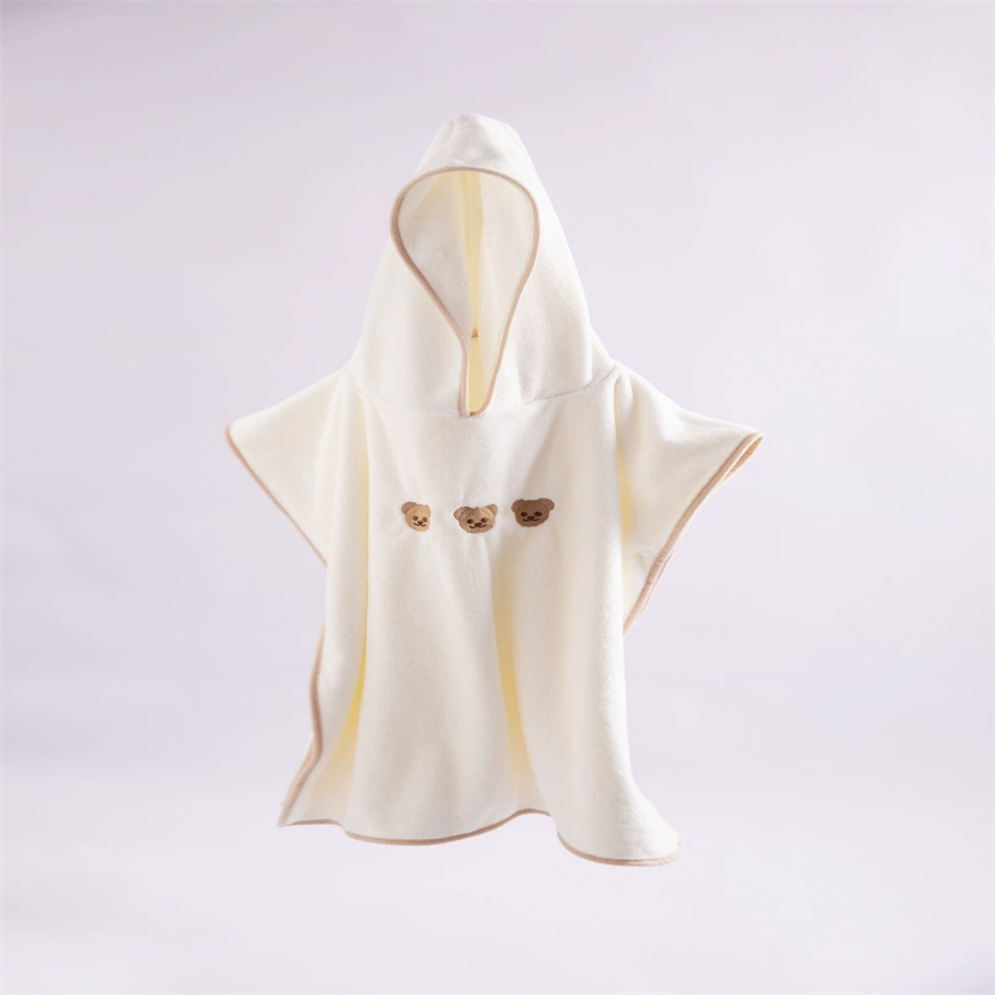 Детское банное полотенце детское впитывание воды с капюшоном пляжное полотенце для мальчиков и девочек купание хлопковый плащ с капюшоном халат