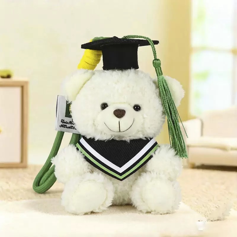 Temporada de graduación osos de peluche muñecas uniformes colgantes regalo de estudiantes Teddy Bear adorable recuerdos de graduación