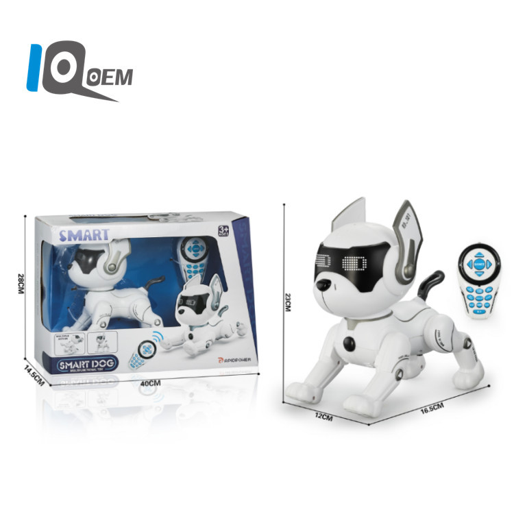 IQ0EM 2.4G perro robot de voz inteligente control remoto robot sensor táctil programación perro de juguete niño transfronterizo