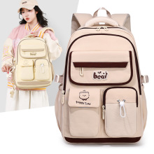 新款书包女初高中大容量高颜值学生减负轻便双肩包大学生休闲背包