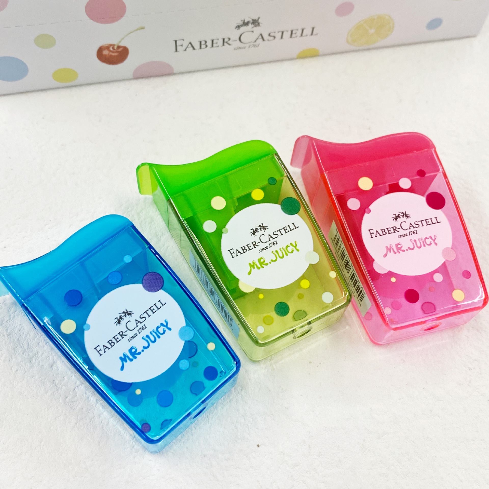 Alemán Faber-Jia jugo de un solo agujero sacapuntas estudiante sacapuntas niños estudiante portátil