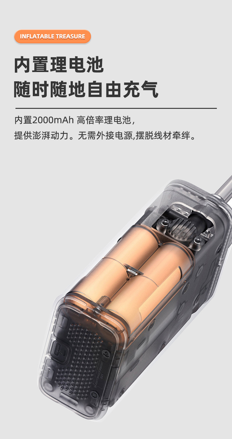 Wireless Car Air Pump Portable Mini Inflator Handheld Digital Tire Pump