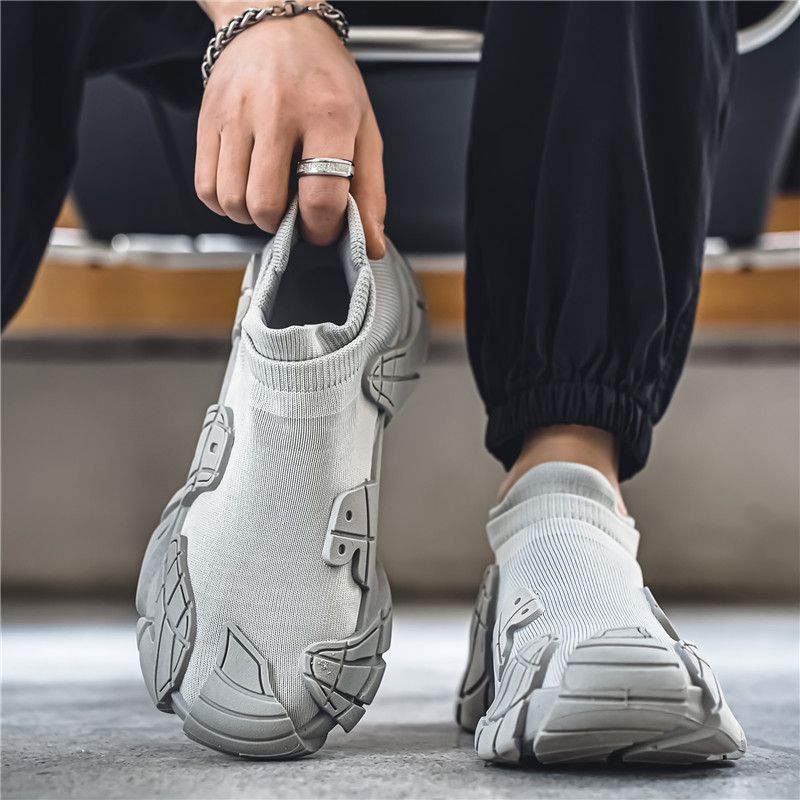 Sock 2024 summer hiking new sports soft soled casual large-sized men's shoes, lightweight and breathable pedals_voghion.com
