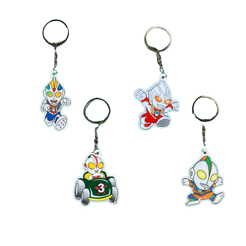 Nuevo colgante creativo Ultraman Q edición de personajes de dibujos animados llavero bolsas decoración