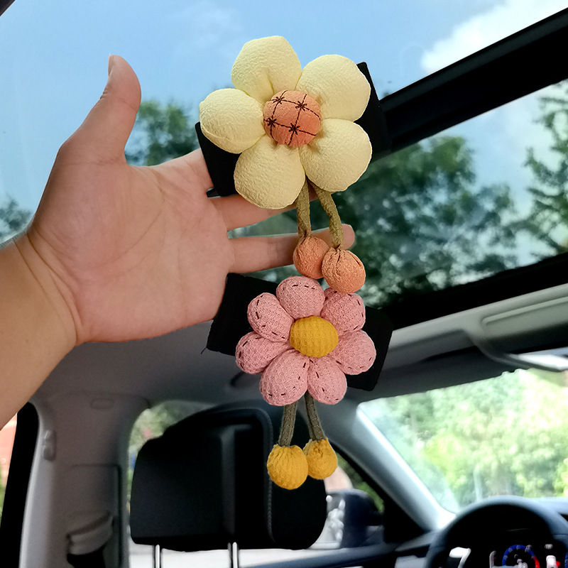 2025 Creative Sunflower Car Handle Car Universal Car Door Handle Protective Cover Roof Handle Cover