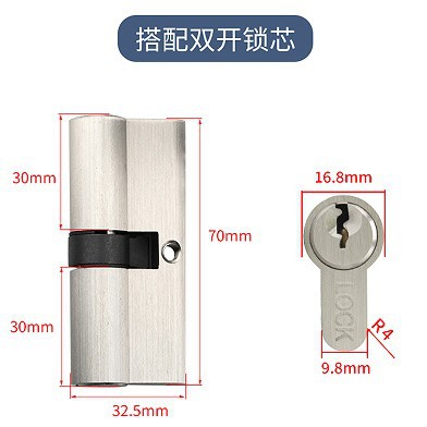 Cerradura de panel de puerta personalizada 304 puerta de acero inoxidable cerradura de mano cerradura de puerta de madera antirrobo estándar europeo