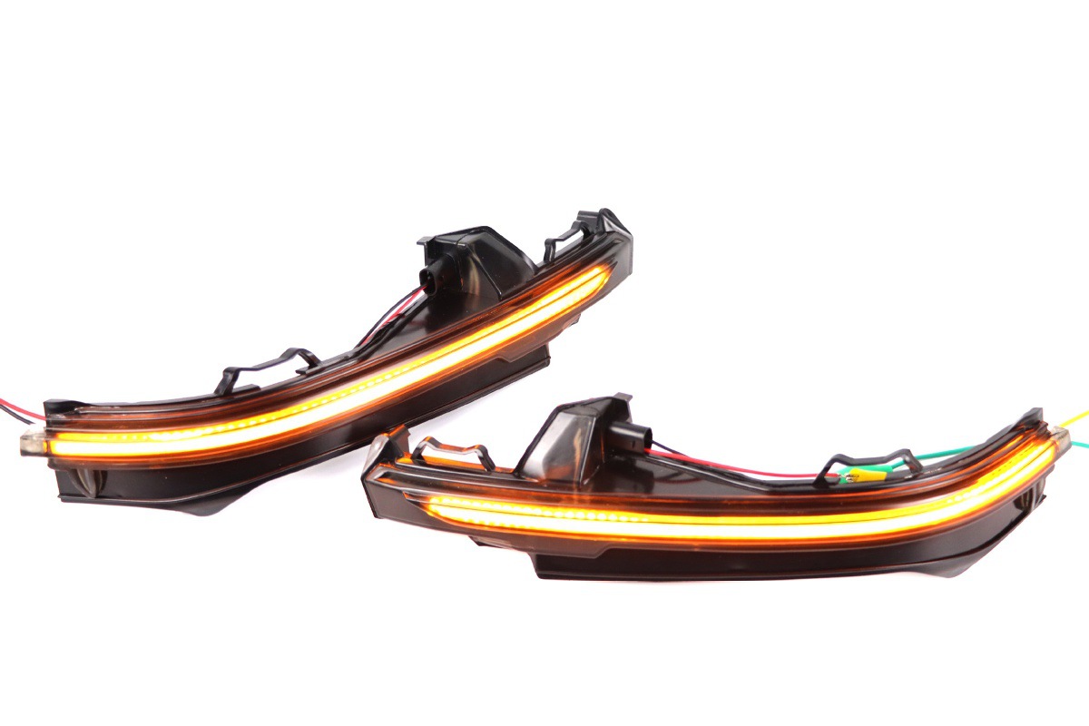 Dynamic Smoked Black Rearview Mirror LED Turn Signal for Audi Q5 FY Q7 4M