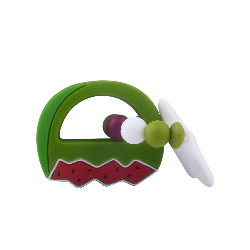 Nueva DIY creativo de dibujos animados de silicona fruta Big Star juguete teether fresa mango teether pulsera teether stick