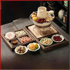 围炉煮茶罐罐茶壶烤奶茶陶壶煮茶器具配件全套装烤火炉炭炉煮奶茶