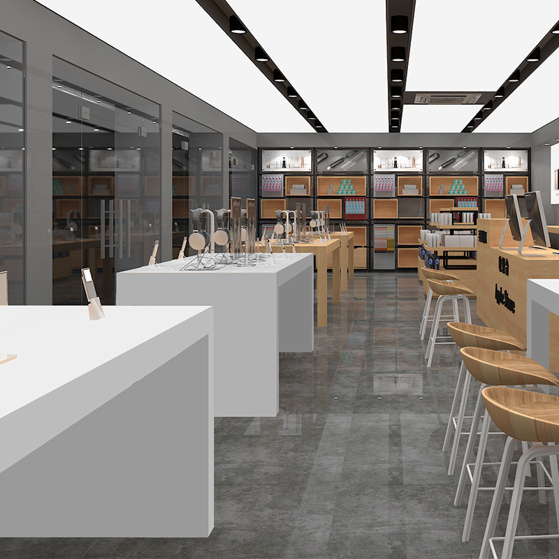 手机体验台电脑数码展示台服装店流水台烤漆手机店长条桌简约时尚