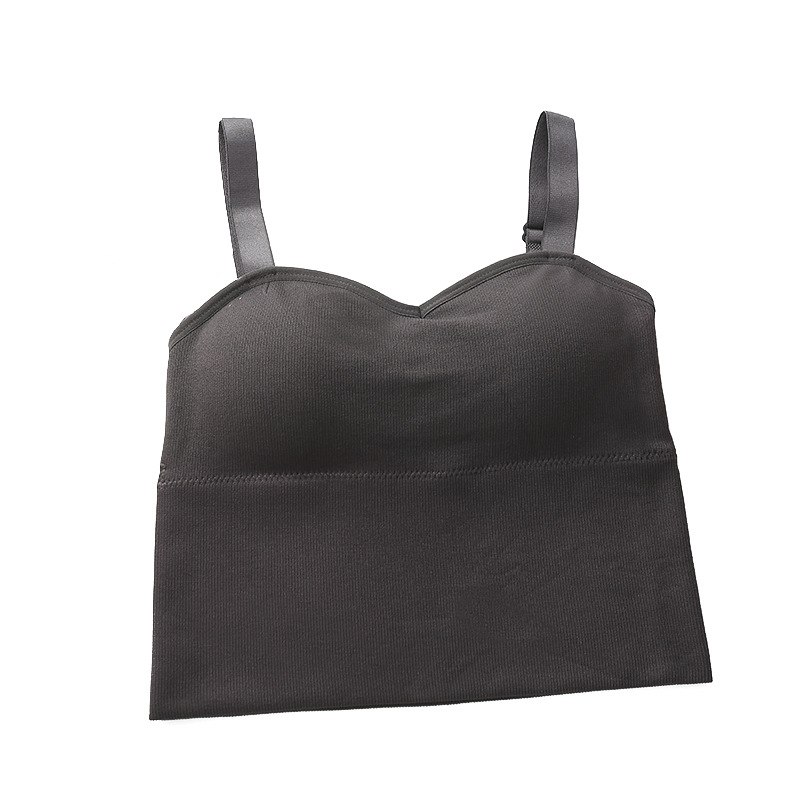 Explosive Korean version of large u-strap beautiful back wrapped chest women's anti-light sports yoga outerwear bottoming tube top vest underwear