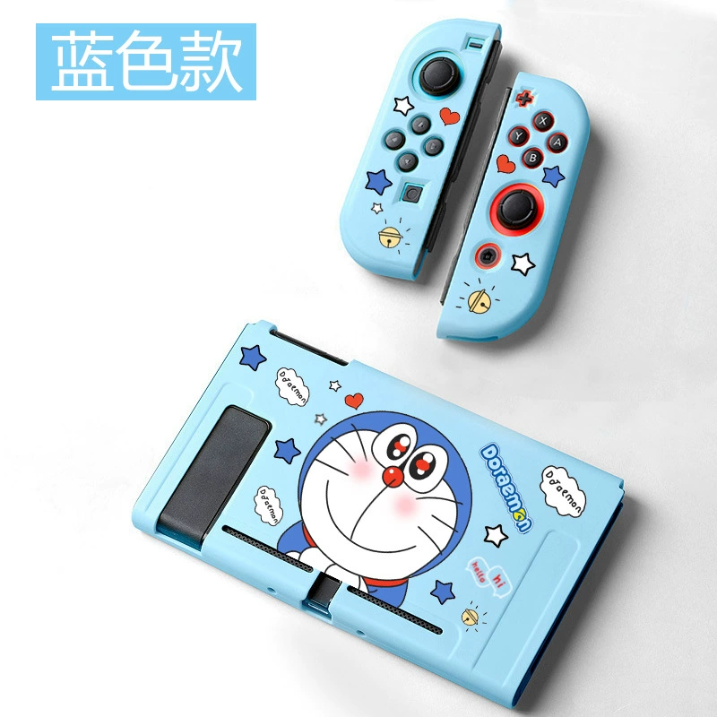 Кейс для Nintendo Switch с изображением Дораэмона и Тинкербелл, разделяемый, OLED защитная крышка, мягкая NS, против падения