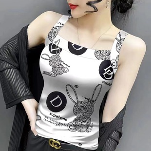 Threaded 2024 Small Camisole Women's Summer New Sleeveless Camisole Slim Versatile Top