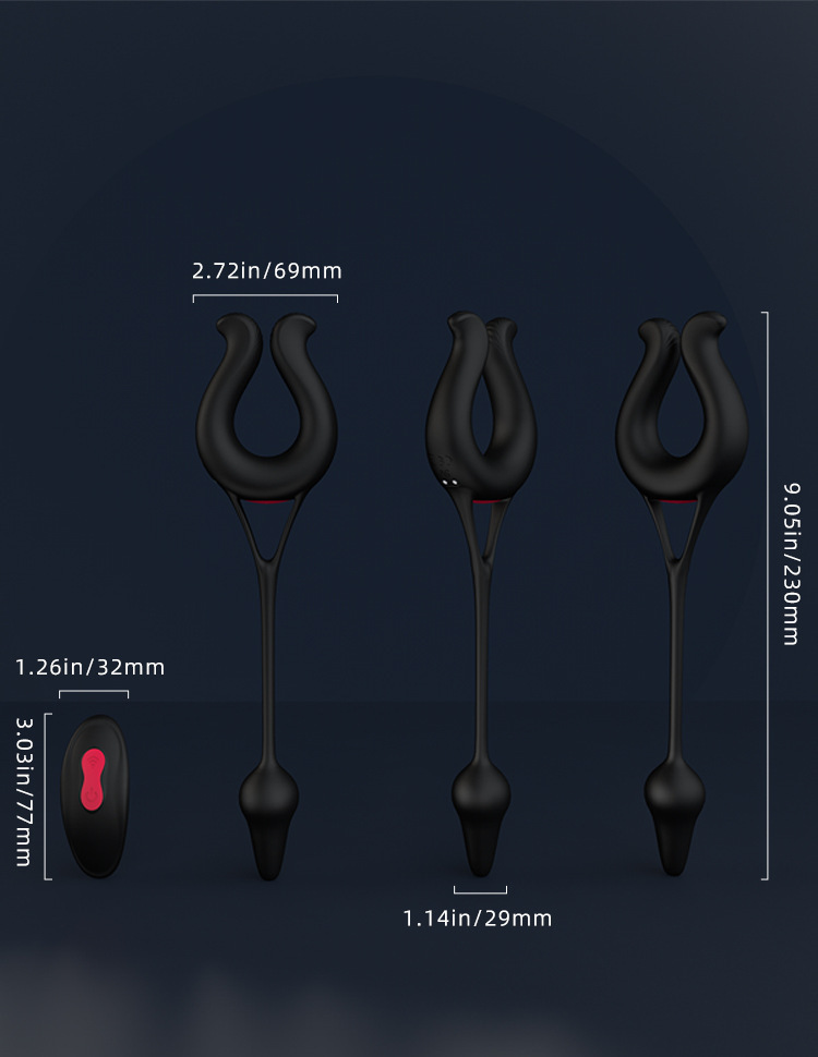 Vibrating Male Cock Ring With Remote Control Wireless Function_voghion.com