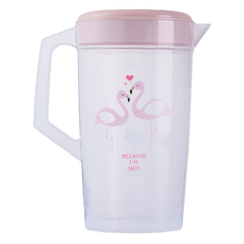 Botella de agua fría de plástico, multi-capacidad, resistente al calor, con logo, al por mayor