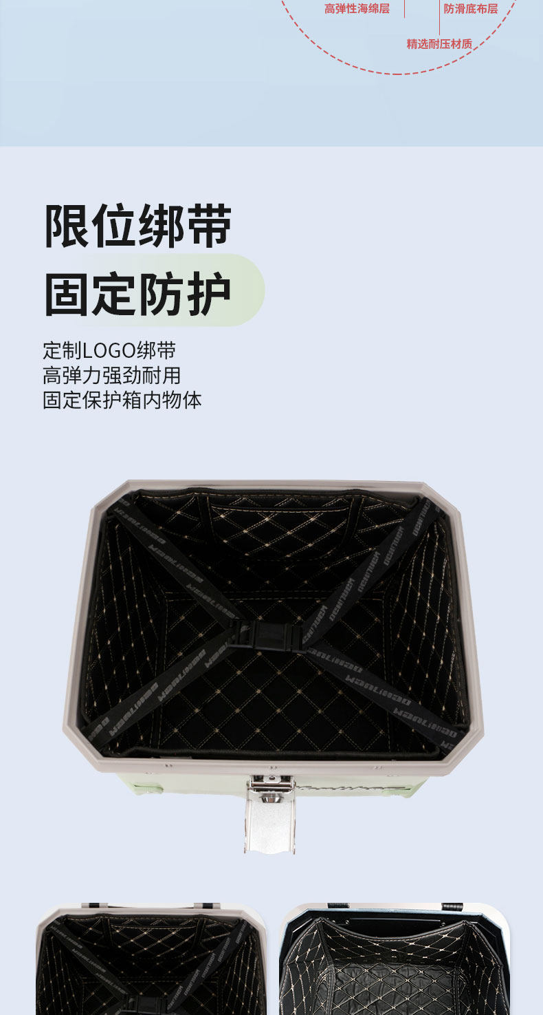 Wanlihao modified accessories for Maverick U1e, decorative electric vehicle tail box, non-aluminum alloy motorcycle trunk
