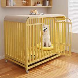 家用狗笼子宠物围栏猫笼大中小型犬猫窝隔离超大自由空间厕所一体