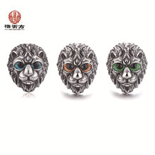 2024不锈钢狮子头戒指高级感男士小众设计潮款潮男ins同款