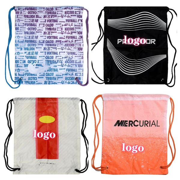 Wholesale basketball and football shoe bags, drawstring backpacks, sports equipment, lightweight hiking bags, storage Oxford cloth bags