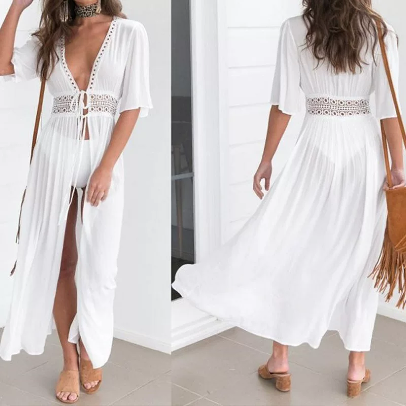 Бюстье из кружевного шифона купальник пляжный sexy, 2023, Aliexpress, кружевное платье, европейский стиль