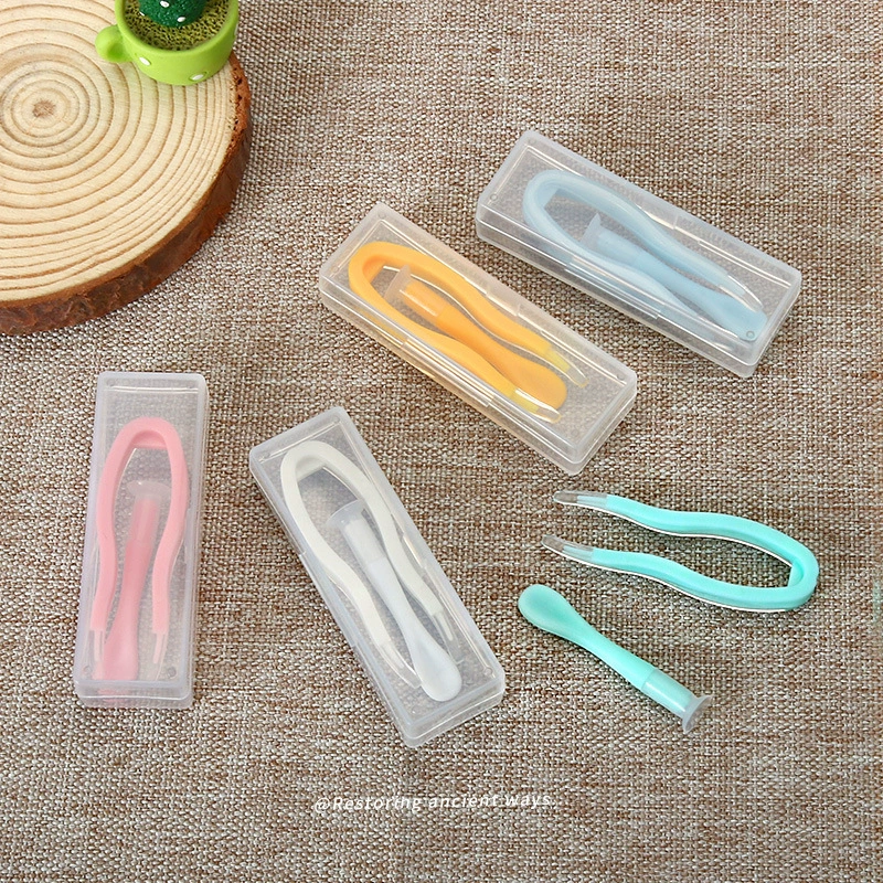 Пинцет для контактных линз с зажимом для контактных линз, вспомогательное средство для удаления присоски с прозрачной коробкой, портативная палочка для удаления линз