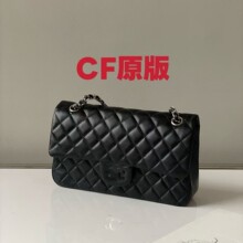 新款经典CF鱼子酱小香风菱格女包时尚潮流荔枝纹单肩斜跨包小方包