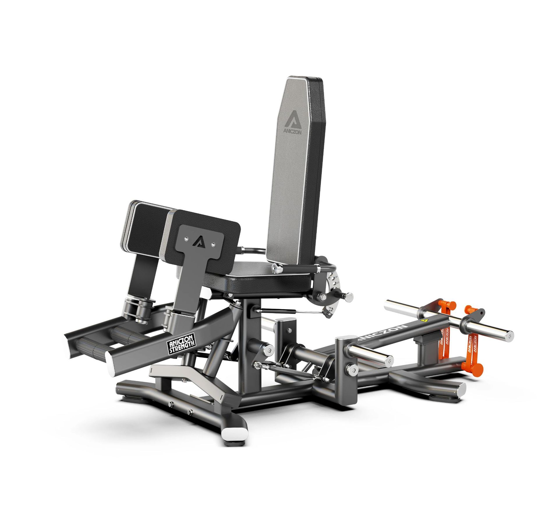 Hacker Squat máquina de fuerza comercial gimnasio equipo de ejercicios estudio de educación privada cadera pierna entrenador de puente de cadera