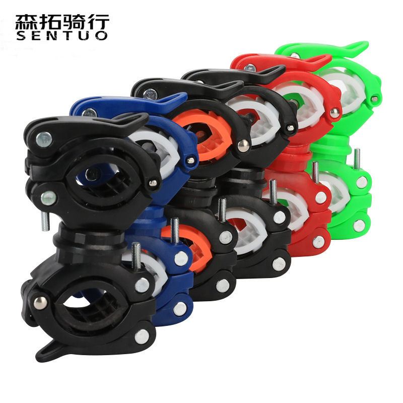 Light Bracket Bike Headlight Lamp Mount Fixing Bracket Bike Clamp Mountain Bike Riding Equipment Accessories