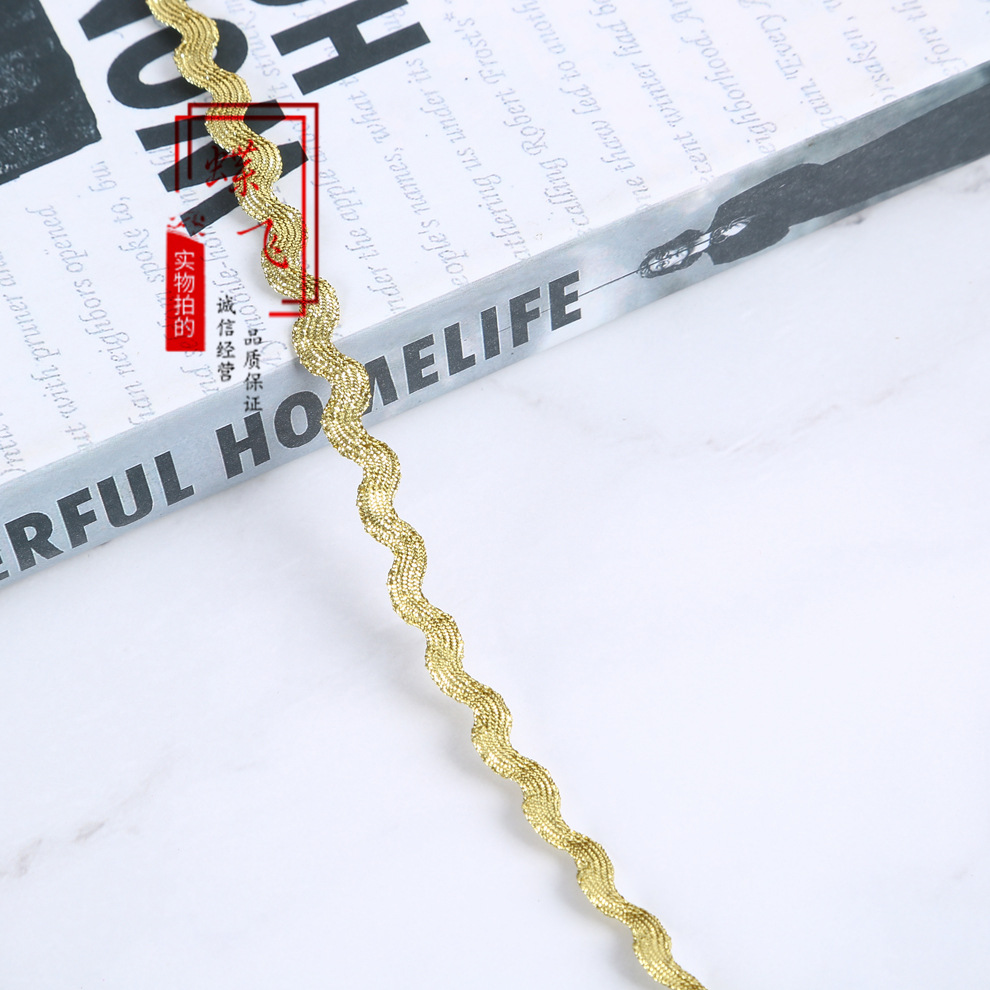 DIY hecho a mano 3MM-8MM oro y plata onda S cinturón de marinero/cinturón de carretera de montaña/encaje de correas en stock