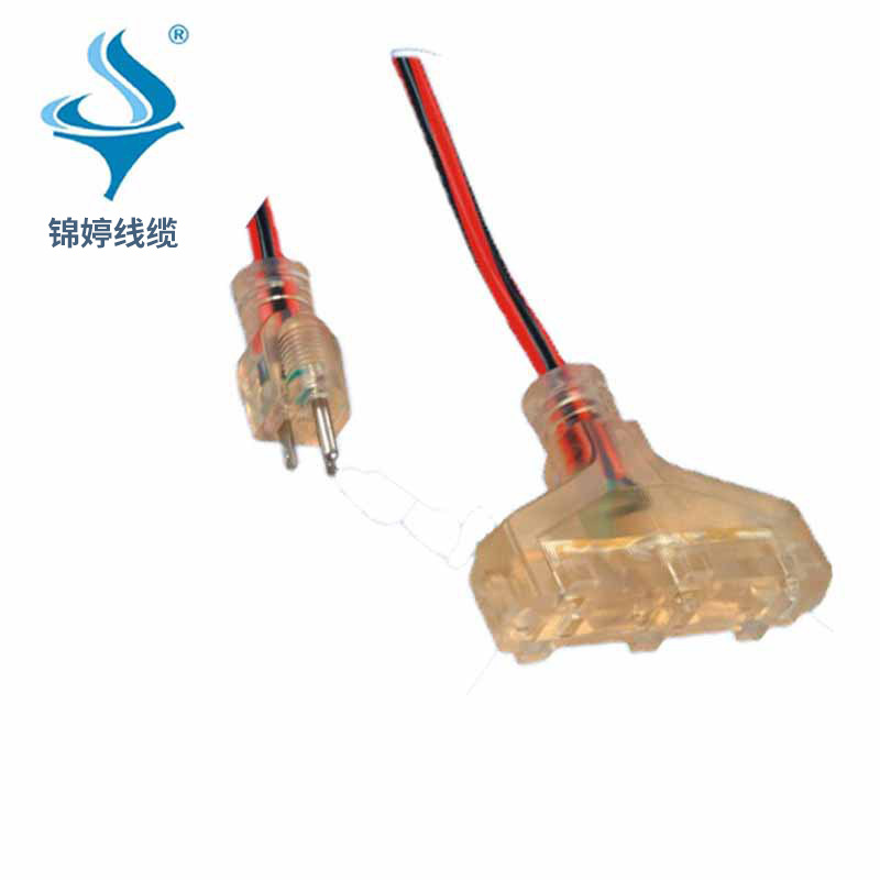 三芯美式6-20P电源插头 美标一体三极NEMA6-20P插头